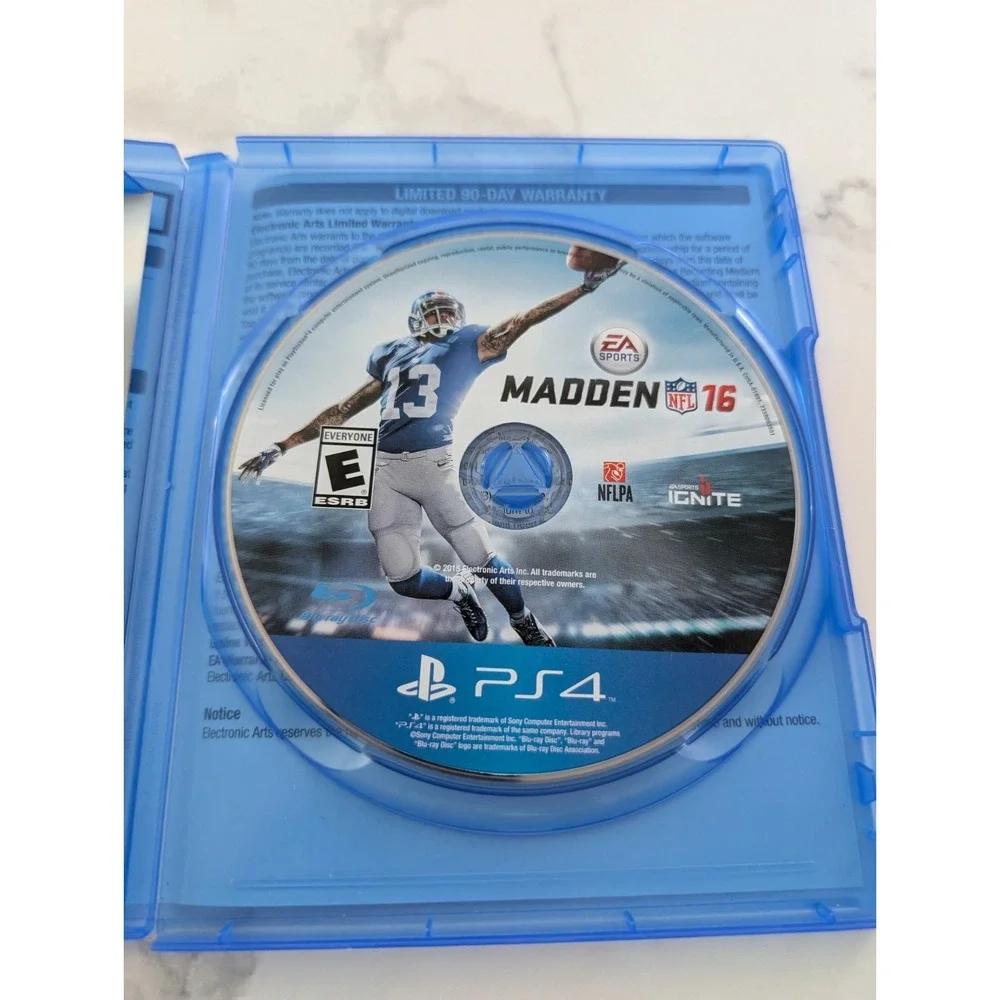 Madden NFL 16 For PlayStation 4 PS4 American Football Sports Rated E 2015